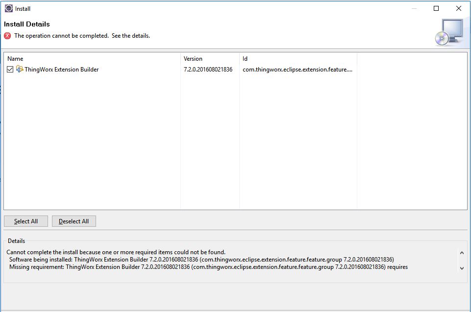 Eclipse Plugin for ThingWorx Error.JPG